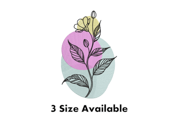 Abstract Floral Line Embroidery File Review