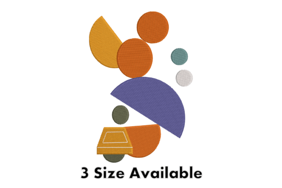 Colorful Abstract Shapes Embroidery Review