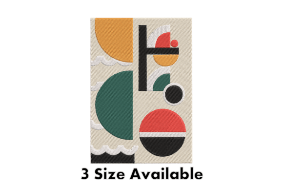 Colorful Geometric Embroidery Art Review
