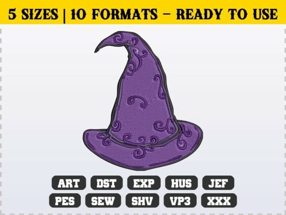 Evaluating the Halloween Witch Hat Embroidery Design
