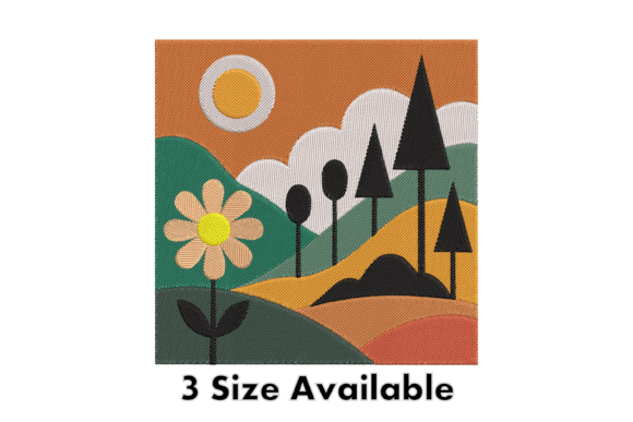 Floral Landscape Embroidery Design Review
