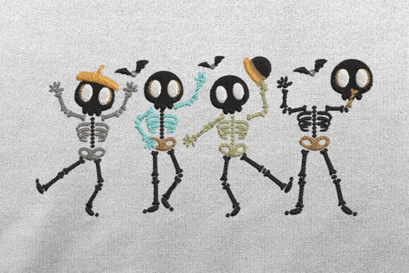 Funny Skeleton Halloween Embroidery: A Designer’s Review