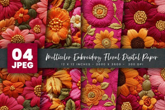 Review: Multicolor Embroidery Floral Digital
