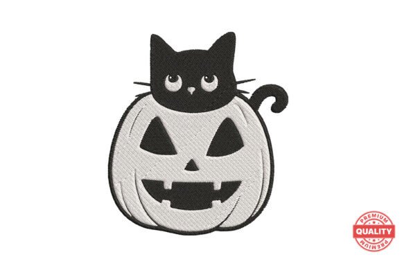Reviewing Black Cat in Pumpkin Embroidery for Apparel