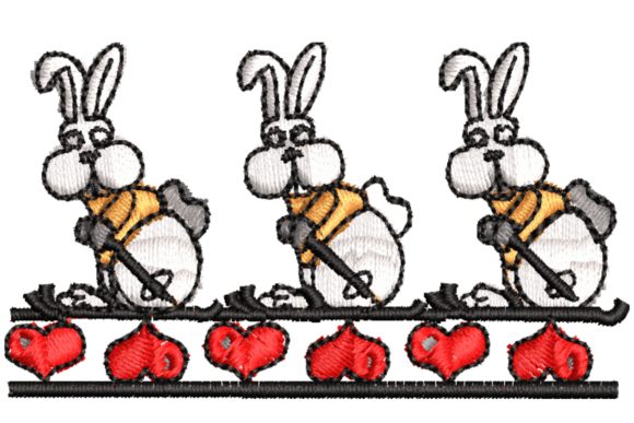 Reviewing the Cute Bunny Border Embroidery Design