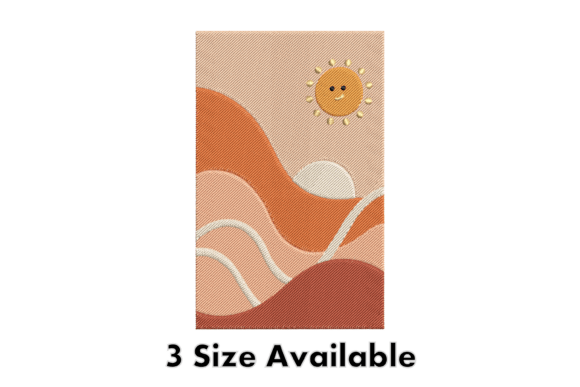 Smiling Sun and Hills Embroidery Art Review