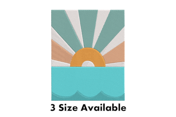 Sunrise over Waves Embroidery File Review
